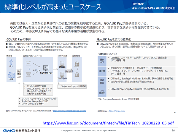 標準化レベルが高まったユースケース