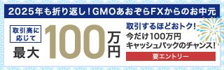 感謝還元キャンペーン！FXの取引で最大100万円キャッシュバック！