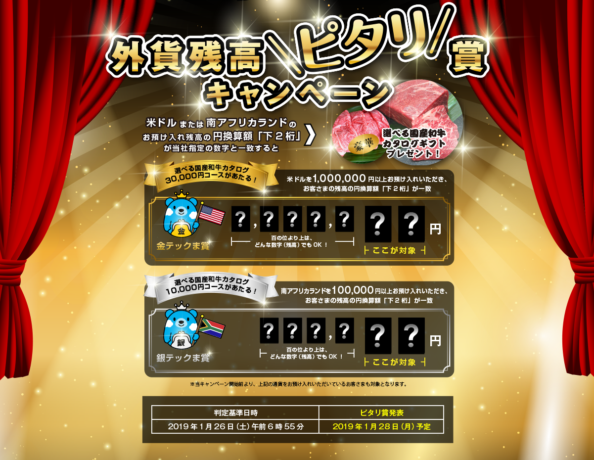 外貨残高ピタリ賞キャンペーン