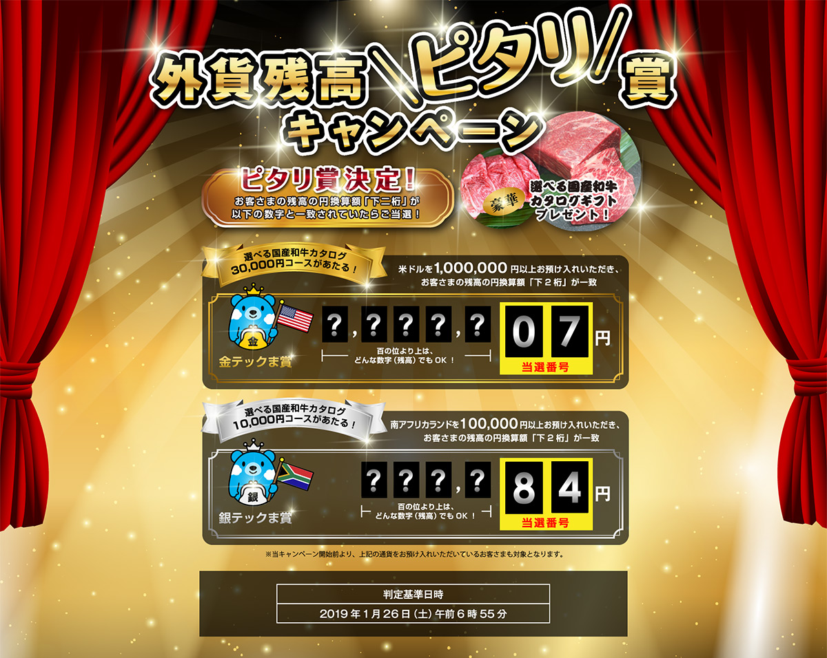 外貨残高ピタリ賞キャンペーン